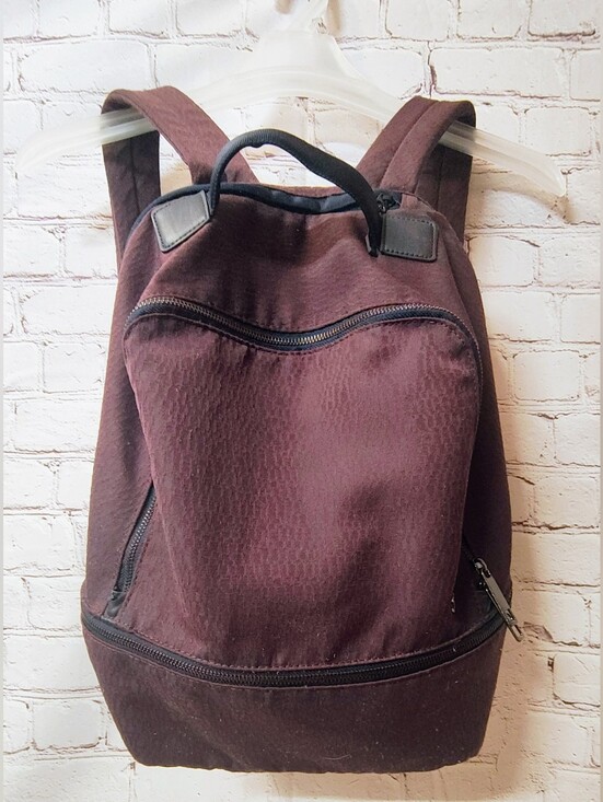 lululemon athletica Handbags - Lululemon City Adventurer  Dark Cherry Back Pack Back Pocket Utility Water Repel